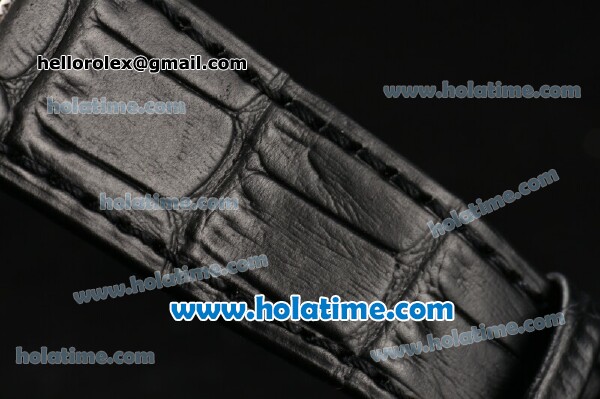 Patek Philippe Calatrava Miyota Quartz Steel Case with Roman Numeral Markers and Black Dial - Click Image to Close